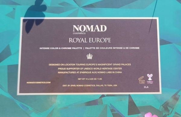 
                        

                        Новая палетка от Nomadcosmetics Royal Europe

                    